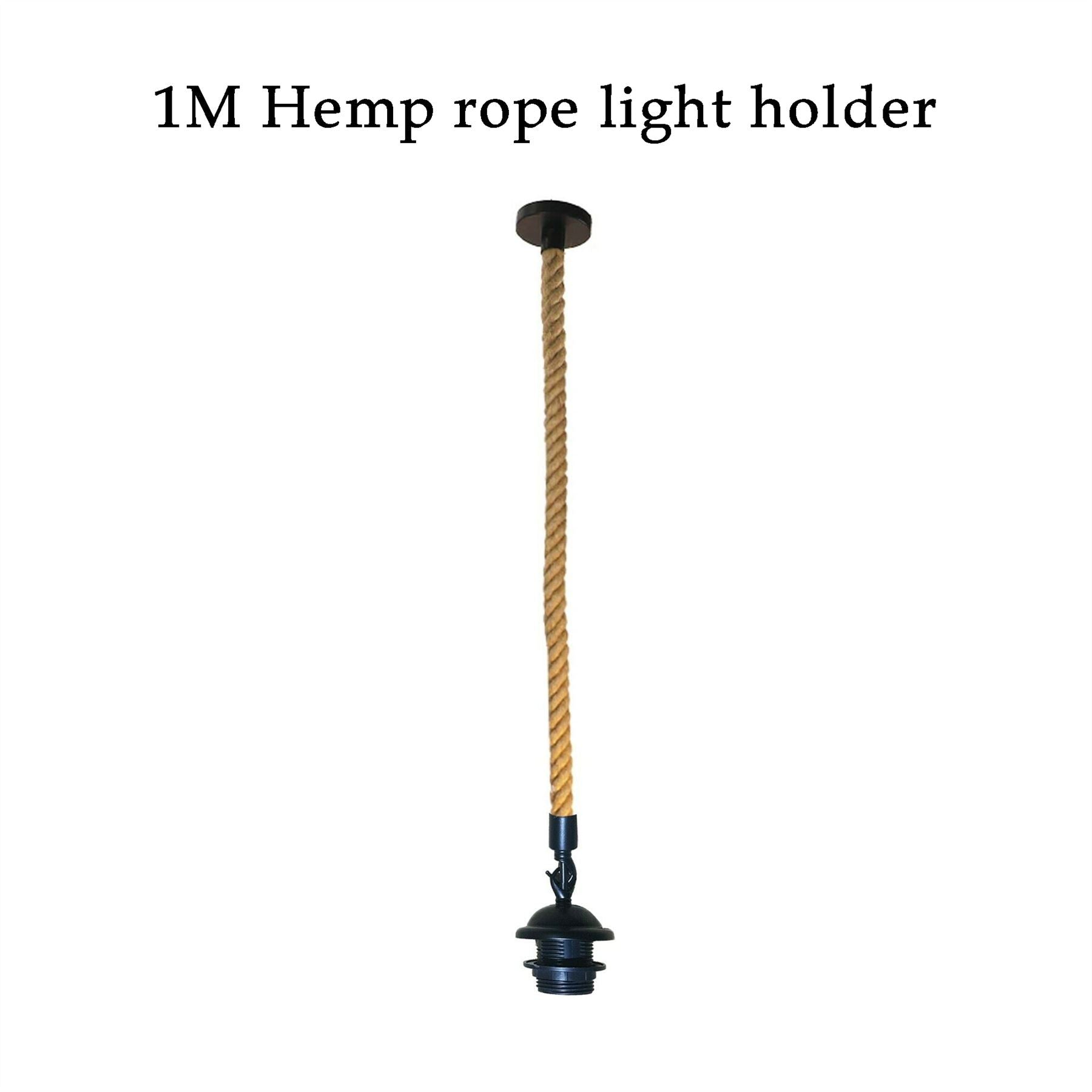 Retro Hemp Rope Pendant E27 Holder Ceiling Light Decor~1358-6
