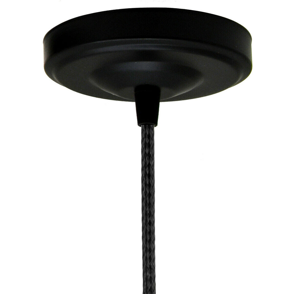 Black Colour Ceiling Rose 108mm Diameter Vintage Light Fitting~1471-3